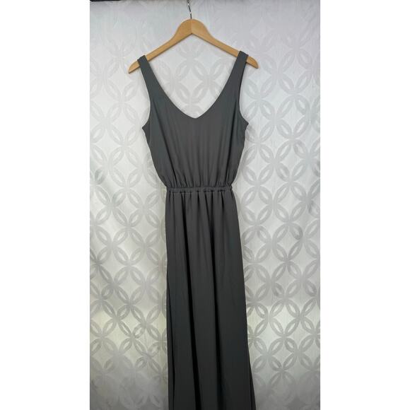 Show Me Your Mumu Kendall Maxi Soft Charcoal Crisp Bridesmaids Dress XS - Picture 5 of 11